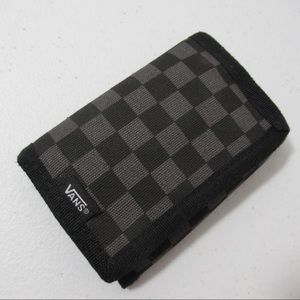Vans Checkered Black & Gray Trifold Wallet
